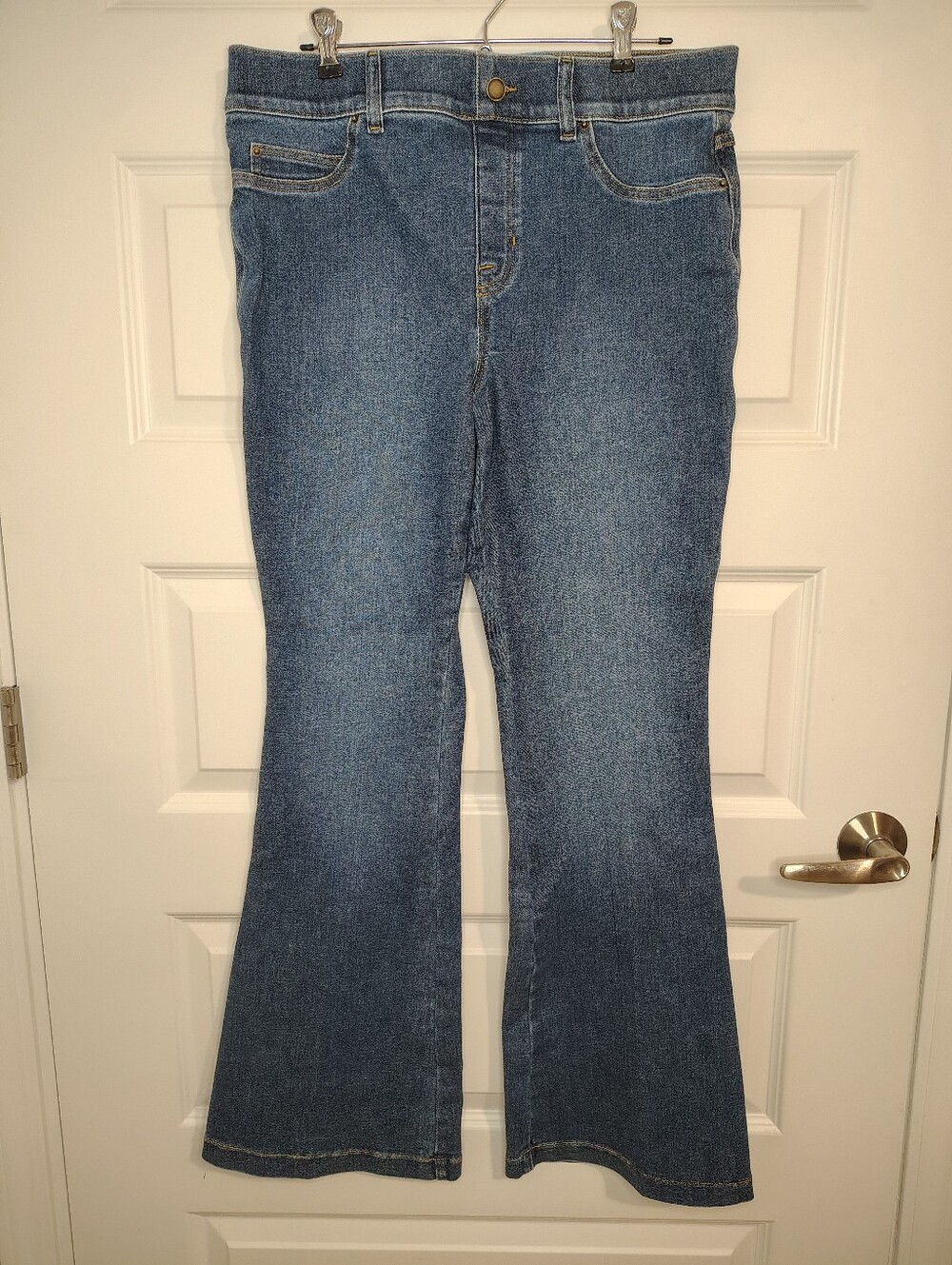 SpanxShape Everywhere Flare Jeans - Picture 1 of 6